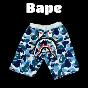 Boys Authentic Bape shorts. Like new condition.  Worn once.  Size 140